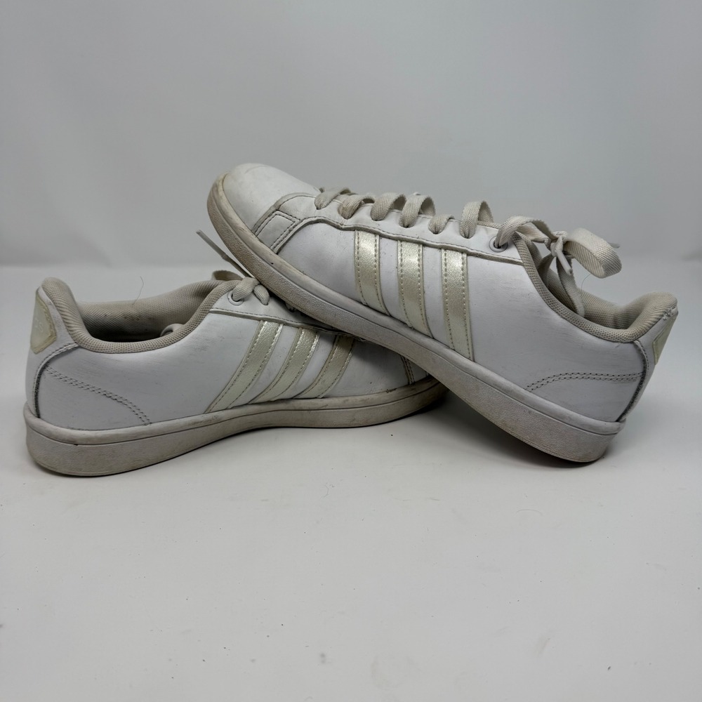 Adidas Neo Grand Court Womens White Iridescent Silver Sneakers‎ AW4286 Size 8